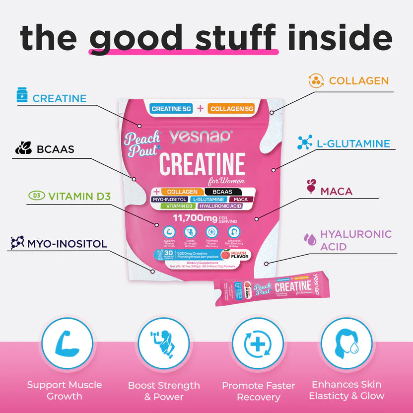 Peach Creatine + Collagen Women's Formula