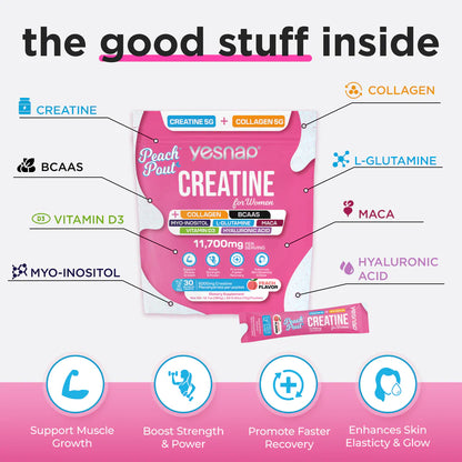 Peach Creatine + Collagen Women's Formula